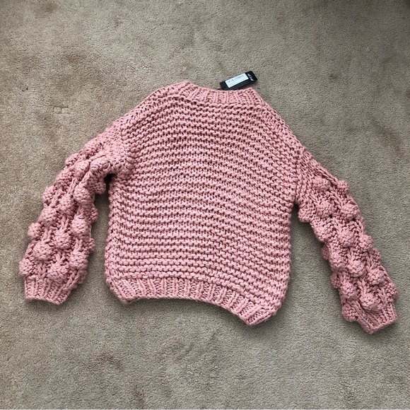 Pink Chunky Knit Sweater - Picture 5 of 5